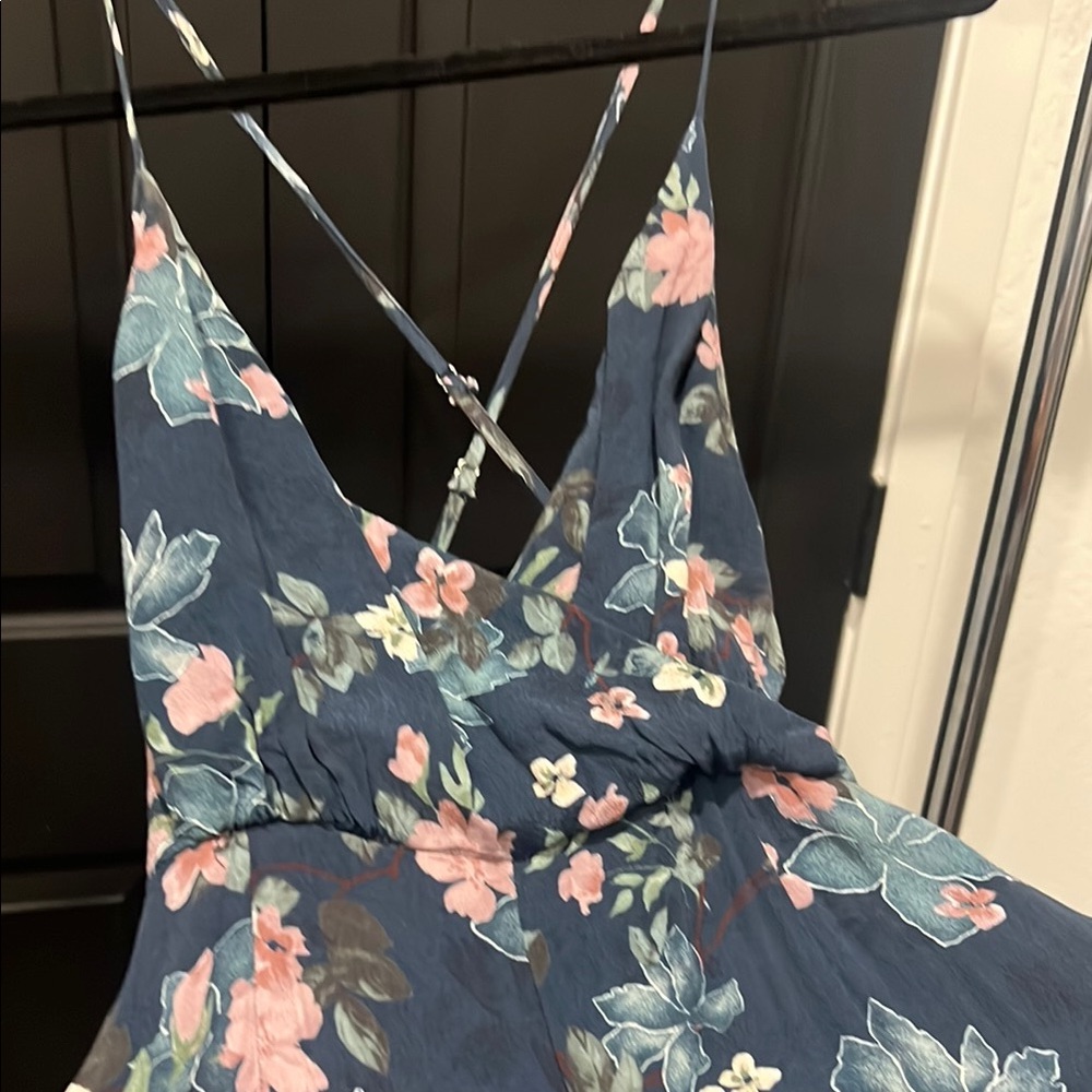 Floral Blue Dress